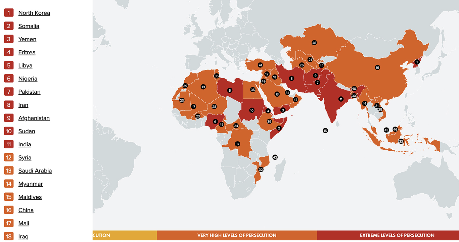 Christian Persecution Higher Than Ever As Open Doors World Watch List 