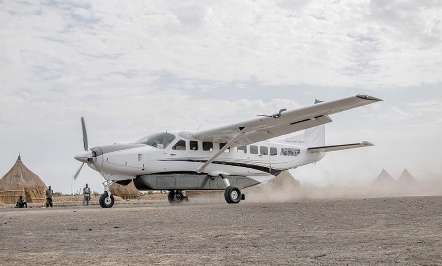 Samaritan's Purse Cessna 208B Grand Caravan aircraft used for humanitarian missions in South Sudan